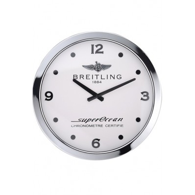 Fake Breitling Superocean Wall Clock Silver-White 622463