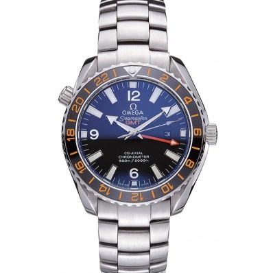 First-class Quality Omega Seamaster Black Dial Stainless Steel Bracelet 622037