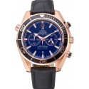High Quality Knockoff Omega Seamaster Planet Ocean Chronograph Ceragold Black Dial 622391