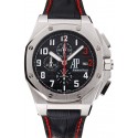 Luxury Audemars Piguet Royal Oak Offshore Shaquille O'Neal Black Dial Stainless Steel Case Black Leather Strap