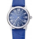 Swiss Cartier Ronde Solo Stainless Steel Case Blue Dial Roman Numerals 622193
