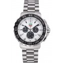 Tag Heuer Formula 1 Chronograph White Dial Black Bezel Stainless Steel Band 622410