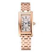 Cartier Tank Americaine White Dial Rose Gold Case And Bracelet 1453780