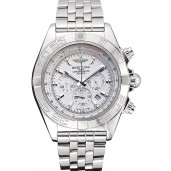 Copy AAAAA Breitling Chronomat White Dial Stainless Steel Case And Bracelet 622223