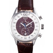 Imitation Tag Heuer Carrera Mikrograph Limited Edition Brown Leather Strap 7916
