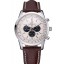 1:1 Breitling Transocean Chronograph White Dial Stainless Steel Case Brown Leather Bracelet 622243