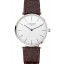 Copy 1:1 Swiss Longines Grande Classique White Dial Stainless Steel Case Brown Leather Strap