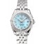 Fake Breitling Colt Lady Light Blue Dial Diamond Hour Marks Stainless Steel Case And Bracelet