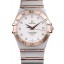 Fake Omega Swiss Constellation Jewelry Rose Gold Case Radial Emblem White Dial