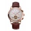 Fake Patek Philippe Grand Complications Gold Case White Dial Brown Leather Bracelet 622259