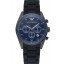 Imitation Luxury Emporio Armani Sportivo Chronograph Blue Dial Ion-plated Case Black Bracelet 622347