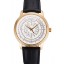 New Swiss Patek Philippe Multi-Scale Chronograph White Dial Gold Case Black Leather Strap