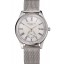 Patek Philippe Calatrava Small Seconds Silver Engraved Dial Stainless Steel Case And Bracelet
