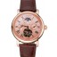 Patek Philippe Grand Complications Moonphase Perpetual Calendar Tourbillon Rose Gold Case And Dial Brown Leather Strap