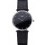 Quality Longines La Grande Classique Black Dial Black Leather Band Diamond Markers Homme 622129