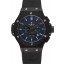 Replica 1:1 Hublot Big Bang Carbon Dial With Blue Markings Carbon Case And Bezel Black Rubber Strap 622774