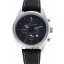 Top Bell and Ross BR126 Flyback Black Dial Silver Case Black Suede Leather Strap