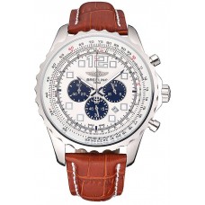 1:1 Breitling Navitimer Brown Leather Strap White Dial