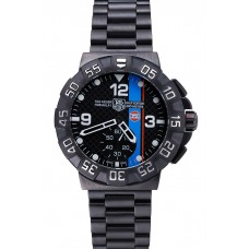 Imitation Tag Heuer Formula One Special Gulf Edition Black Dial And Blue Ion Plated Steinless Steel Bracelet 622288